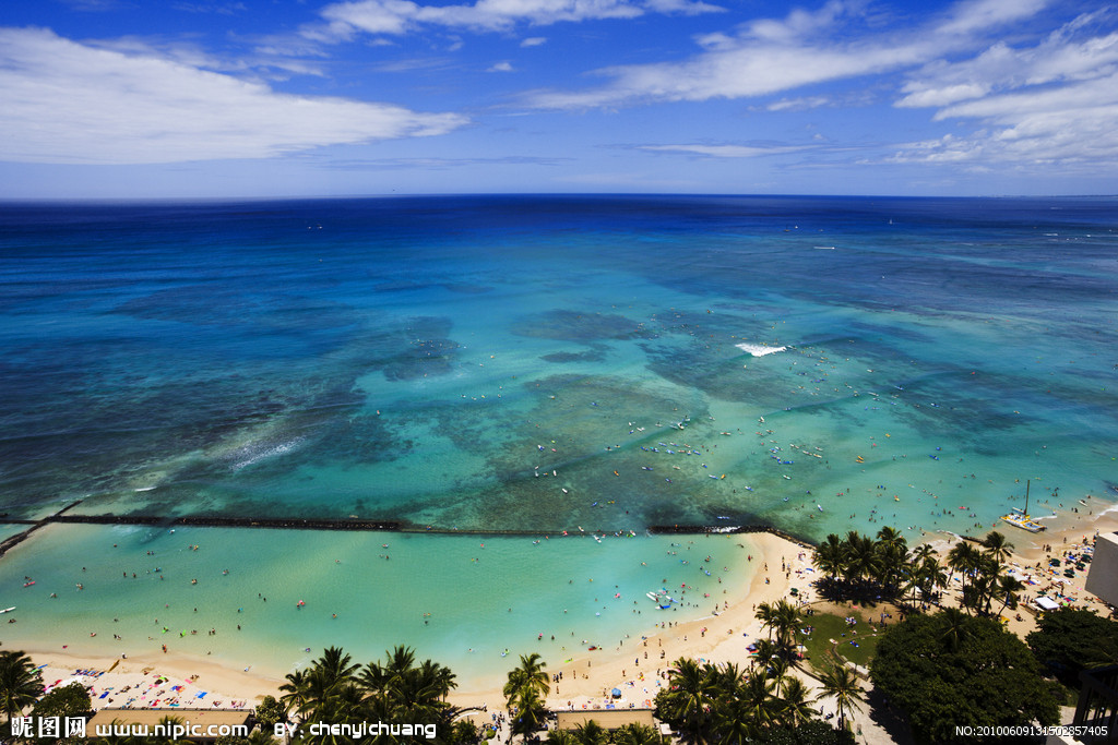 雨中的夏威夷景色